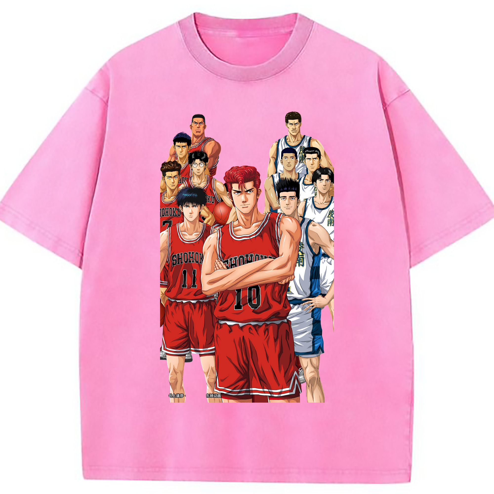 （画像用） SLAM DUNK／スラムダンク 綿100% ヴィンテージ風 半袖Tシャツ（フロントプリント）